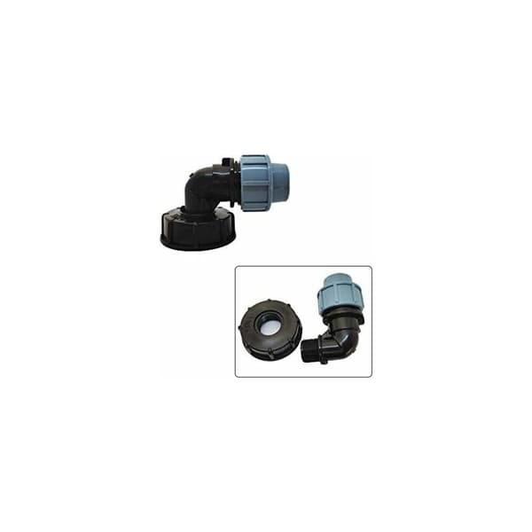 IBC Tank Adapter S60X6 Slanganslutning för IBC Vattentank 25mm Utloppsbåge