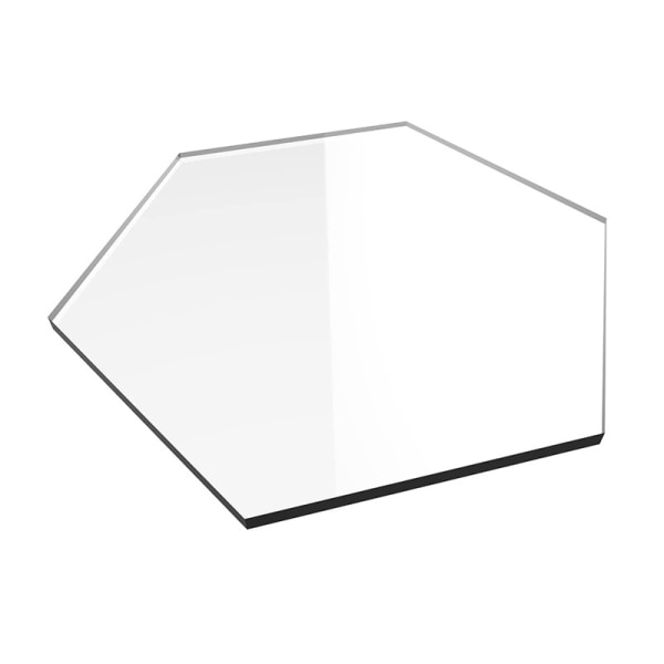 10 st klara hexagon akryl placeringskort för bord, tom plats