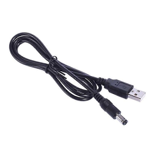 Højkvalitets USB til DC5.5 x 2.1mm Strømkabel Ladekabel til Elektronisk Keyboard, LED-lysstrimmel, 5V Spændingsenhed