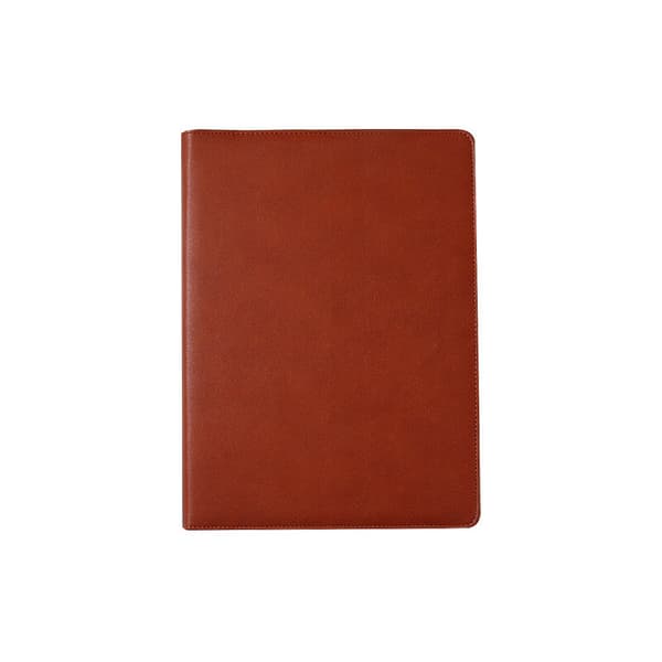 BF Leather Clip for A4 Board - Brown 33.5 x 24 cm with 8-Digit Calculator 1 pc