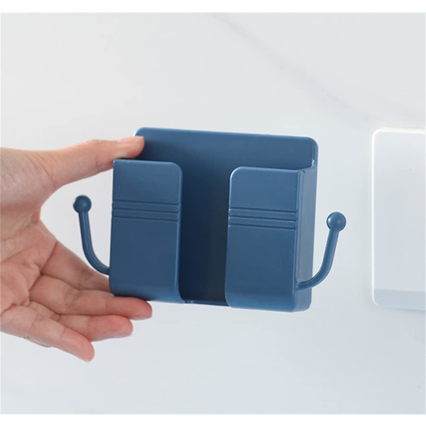 Self-adhesive storage box for remote control, mobile phone wall mount, ZQKLA