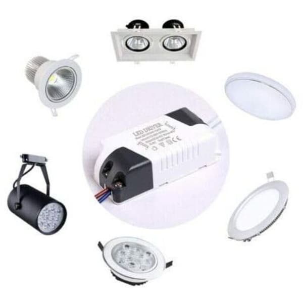 2x LED-drivere, 4-7W transformator til LED-loftlampe, LED-panelstrømforsyning, DC-stik til LED-loftlampe (4-7W), fra DEBUNS