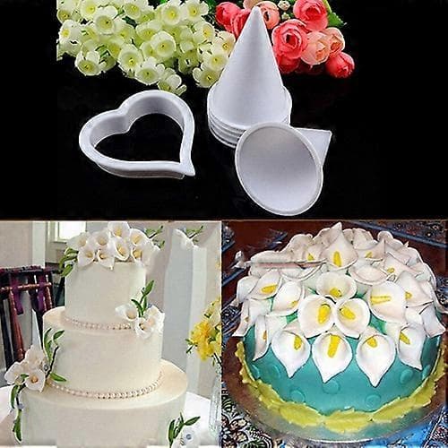 7-in-1 Calla Lily Flower Cake Decoration Fondant Molds Tools