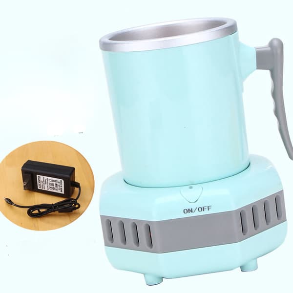 Quick Cooling Cup Easy Operation Portable High Performance Cup Cooler for Office Dorm AC 220V CN Plug Blue
