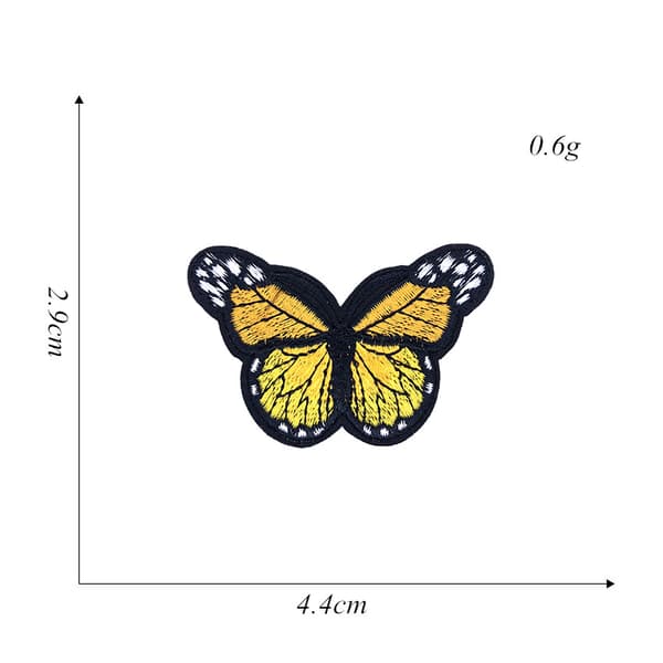24 pcs Iron-on Applique Butterfly Butterfly Iron-on Applique Sew-FX-
