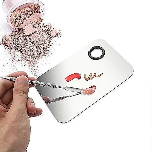 Professionel Makeup Palette Blandet Makeup Rustfrit Stål Flydende Foundation Palette Akvarel