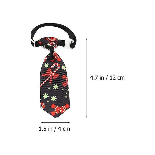 5 stk. julekatte-slips, kæledyrshalsbånd, kæledyrstøjtilbehør, assorterede farver