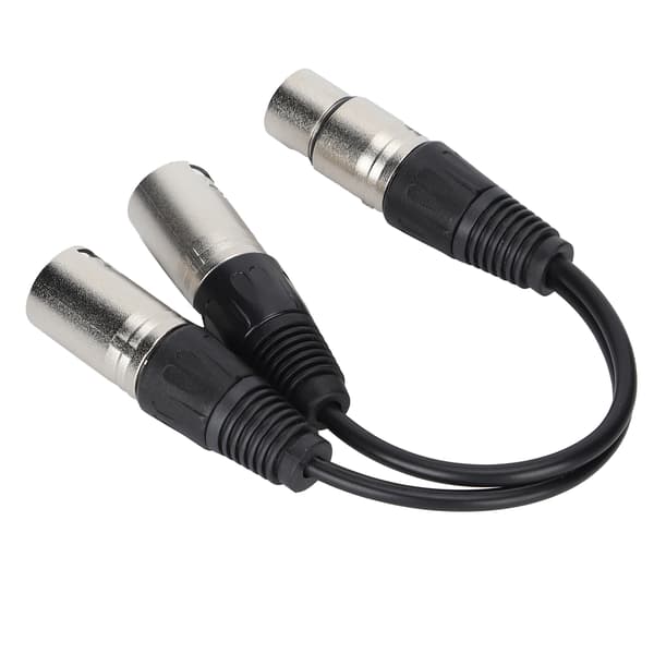 XLR hun til dobbelt XLR han-kabel Mikrofon Stereo Balanceret Forbindelseskabel til Lydadapter Hvid 3m / 9.8ft
