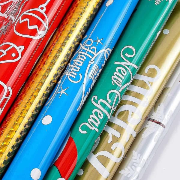 Julklappspåsar 30 st Folie Julpåsar Assorterade