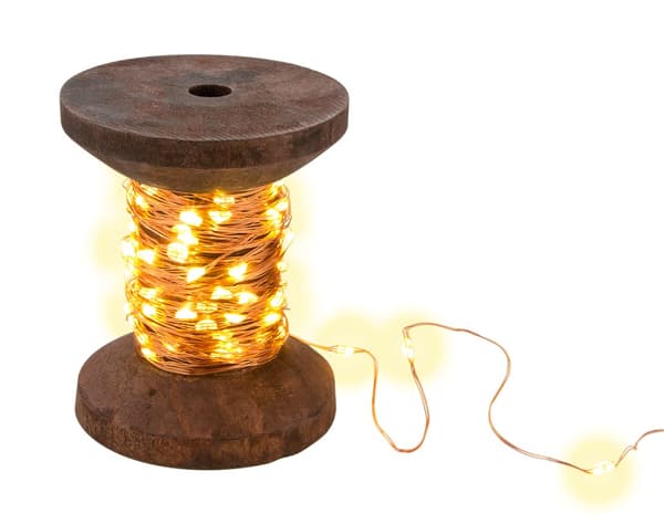LED-valot \"Bobin\", pieni Brun, Transparent