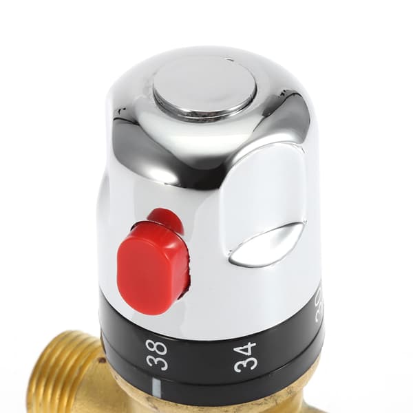 Brass Thermostatic Mixing Valve for Bathroom Faucet Temperature Control