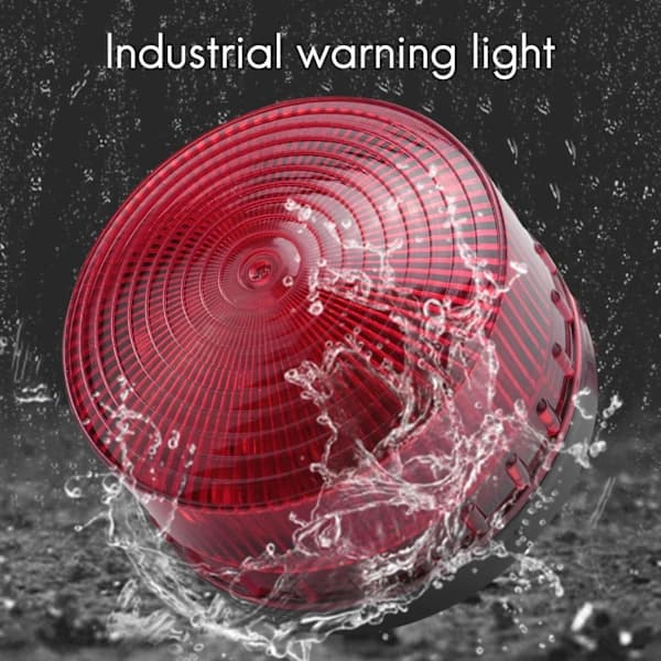AC 220V Industriel LED Blitz Strobelys Ulykkesadvarselslampe Rød LTE-5061 DE