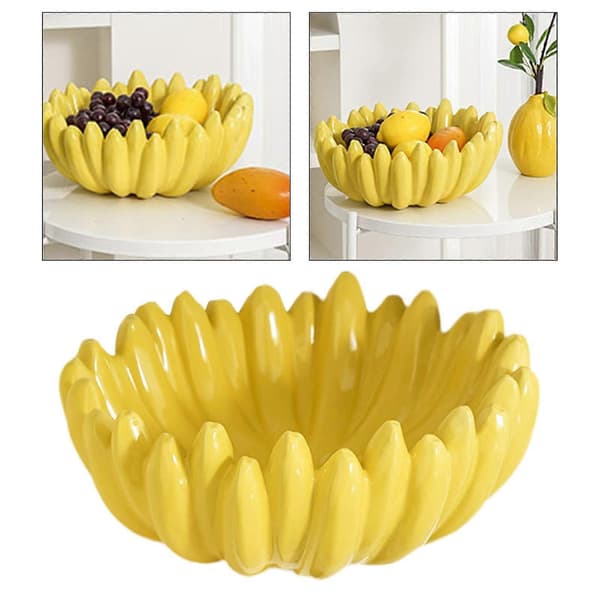 Ceramic Fruit Bowl Creative Snacks Cute Entry Bowl for Kitchen Desk Hotel