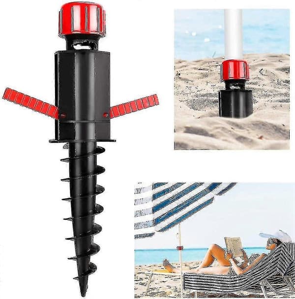 Strandparasol Sandanker, Markparasolfødder, Baseanker Plastparasolholder, Til Sandplæne Terrasse