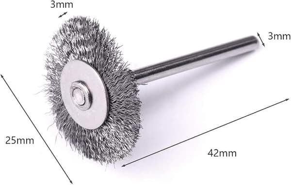 ATOPLEE 20 stk 1 tomme/25 mm skjærebørste mini stålbørste for Die G