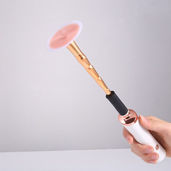 Electric Makeup Brush Cleaner Rotating Automatic Waterproof Quick Drying Low Noise Brush Dryer Pink
