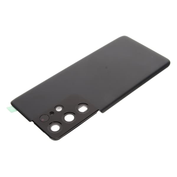 Replacement Back Glass with Pre-installed Camera Lens and Tape Parts for Galaxy S21 Ultra Black