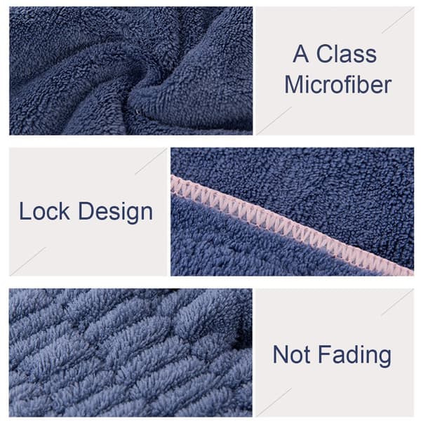 2 stk. Mikrofiber Hårtørringshætter, Ekstra Bløde og Ultra Absorberende
