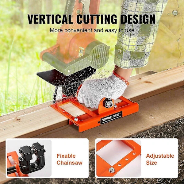 Chainsaw Mill, Vertical Sawing Guide with 2\"-6\" Cutting Width for Builders and Woodworkers