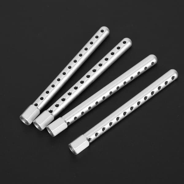 4 stk. aluminiumslegering RC bilskalsøjle tilbehør reservedele passer til HSP 1/10 122037Sølv