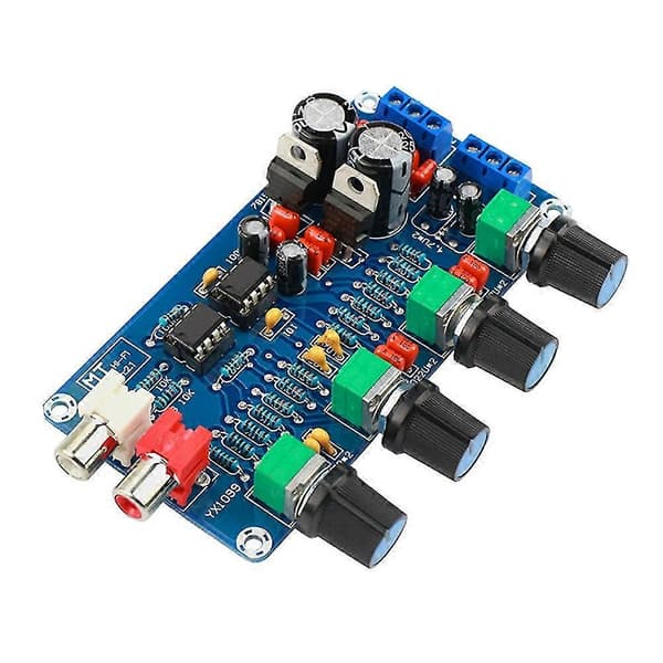 Amplifier Ne5532 Preamplifier Volume Tone Control Finished Board Treble Midrange Bass Eq Diy Dual Ac 12v - 18v [DB]