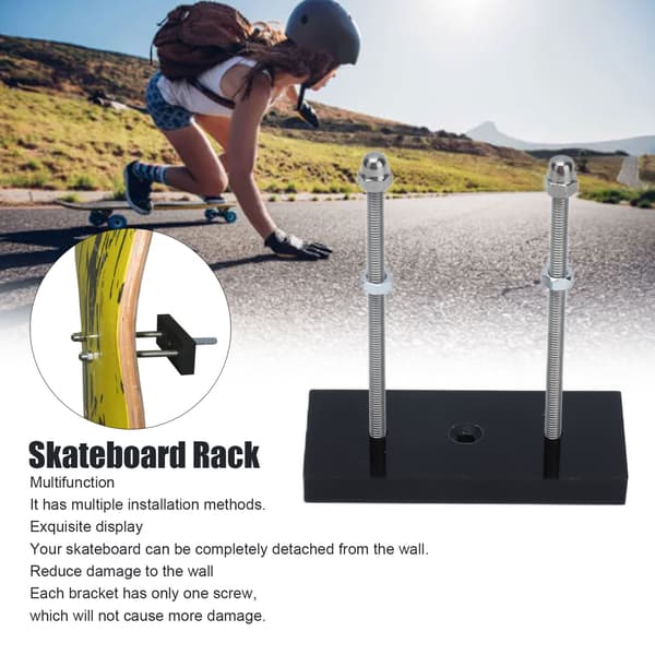 Skateboard Rack Floating Stable Durable Suspended Skateboard Wall Mount for Garage Home Bedroom