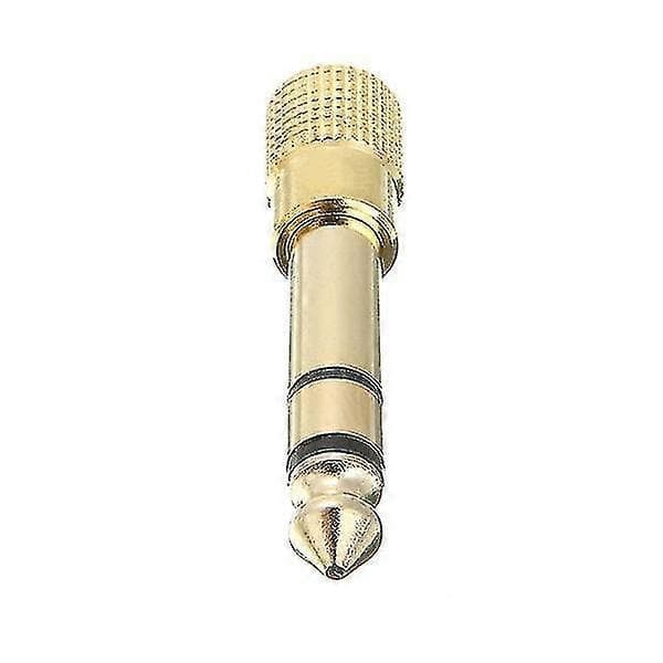 Ny 6,5 mm 1/4 han til 3,5 mm 1/8 hun hovedtelefonlyd
