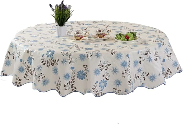 150 cm rund hotellduk ensfarget restaurantduk polyesterstoff duk hjem middagsbordsduk, vaskbar duk til bryllup