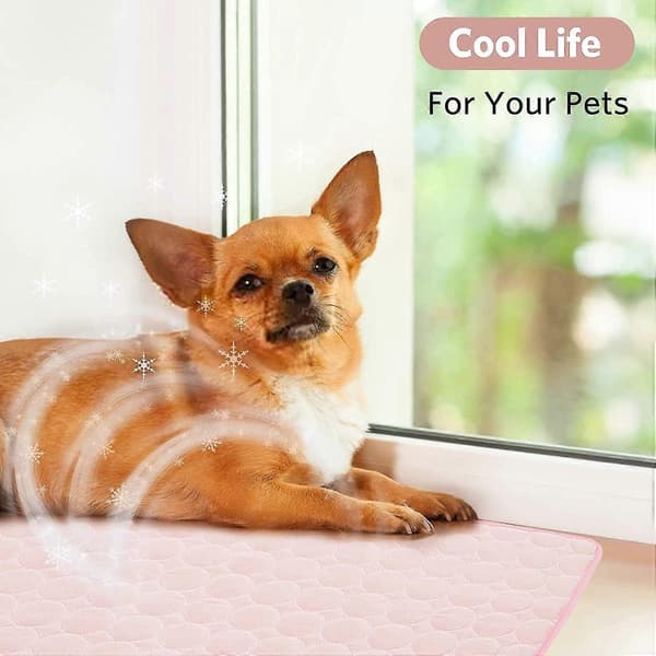 Summer Ice Silk Nest Pad Small and Medium Multifunctional Ice Cool Pet Bed 50*40cm 50*40cm