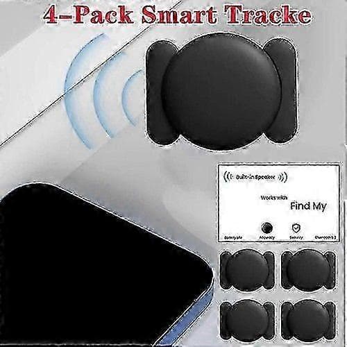 4-pak GPS Smart Tag til Find Min Tracker-sæt med stærk magnetisk sugekraft