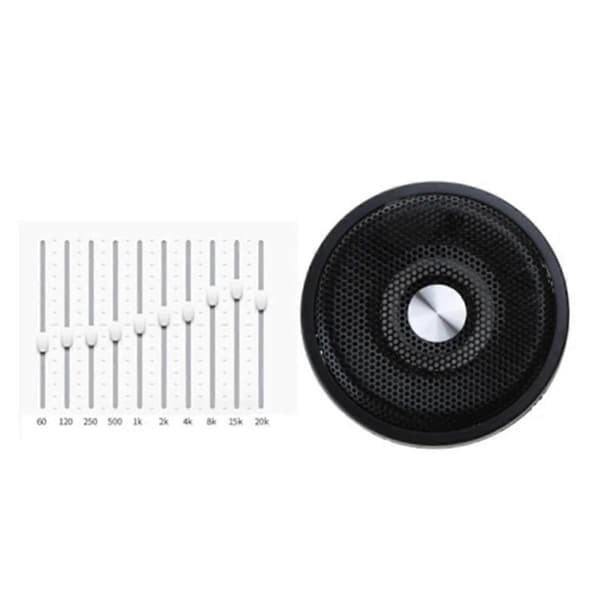 1 Pair Waterproof 4Ohm 15W Full Marine Boat Ceiling Wall Speaker Lawn J60A (Black)