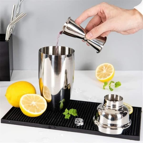 Cocktailshaker - PRUMYA - 5-delt professionelt sæt - Rustfrit stål - 750ML - Tåler opvaskemaskine