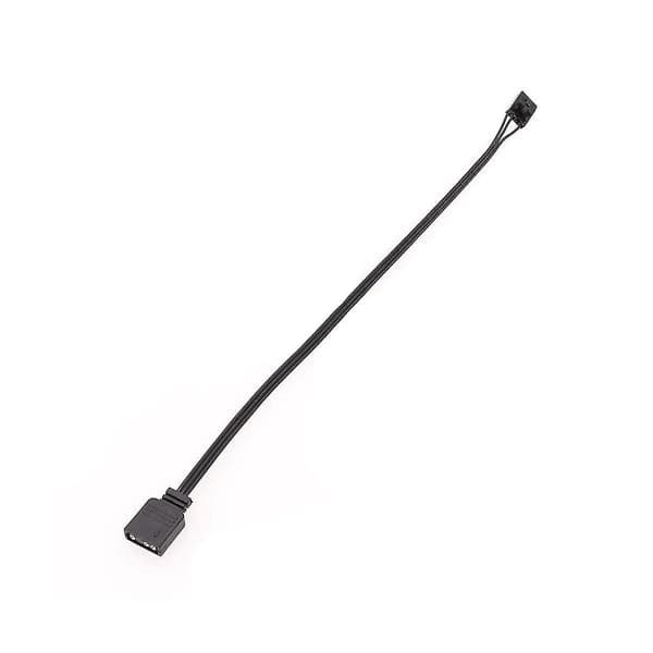 Til 4-bens RGB til Standard ARGB 3-bens 5V Adapter Stik RGB Kabel 25cm Sort-yux