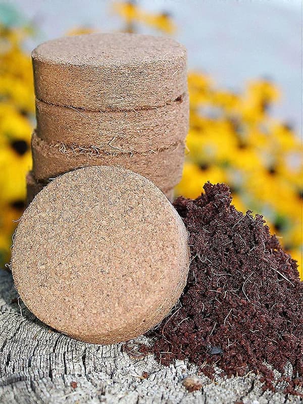 2023 New Seed Starter 10pcs Coco Coir Soil Disc Expanding Coco Coir Soil - Compressed Organic Potting Soil Easy to Store Coco Coir Pellets
