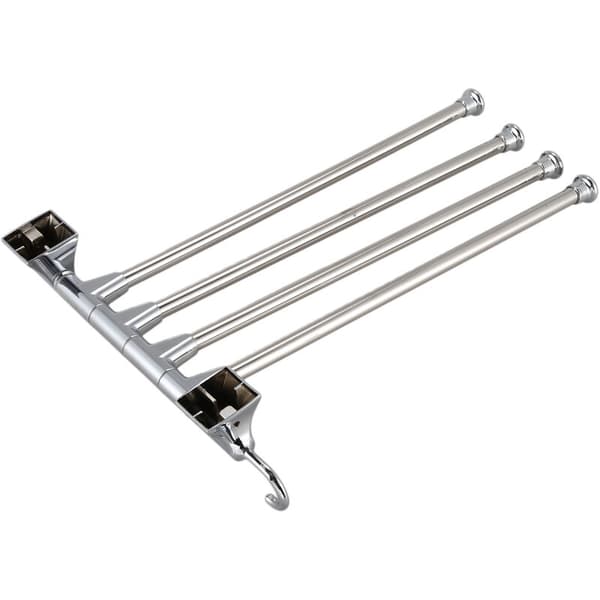 Kitchen Towel Holder 4 Arms Wall Mounted, Stainless Steel