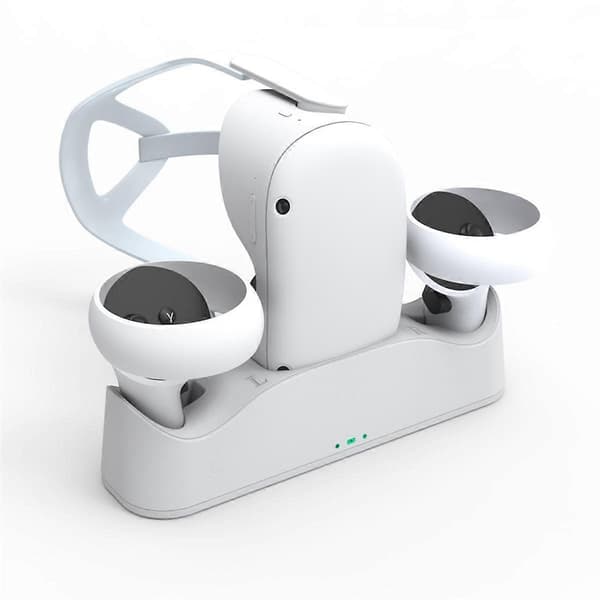 For Grip Magnetisk Ladestation med Batterisæt Multifunktionelt VR-sædeoplader Tilbehør