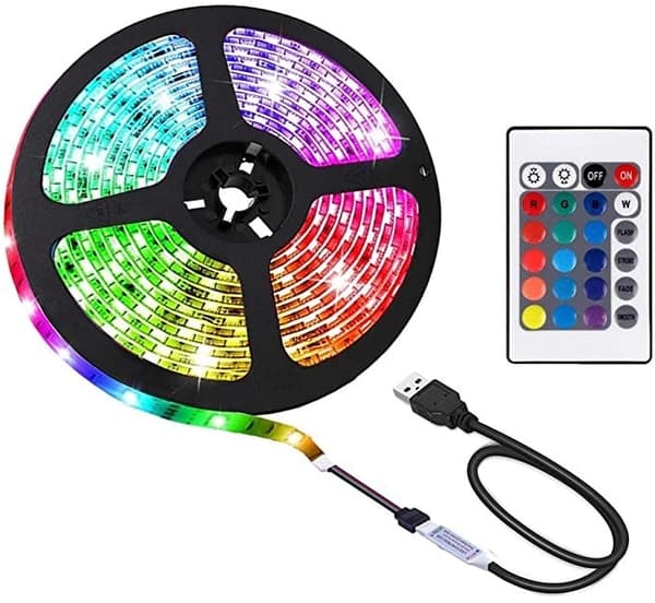 INF Vanntett LED-lysstripe med fjernkontroll 2,5 meter