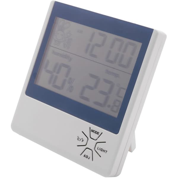 -290B LCD-digitaalinen lämpötila- ja kosteusmittari sisä- ja ulkokäyttöön, kosteusmittari, lämpömittari, sääasema kellolla