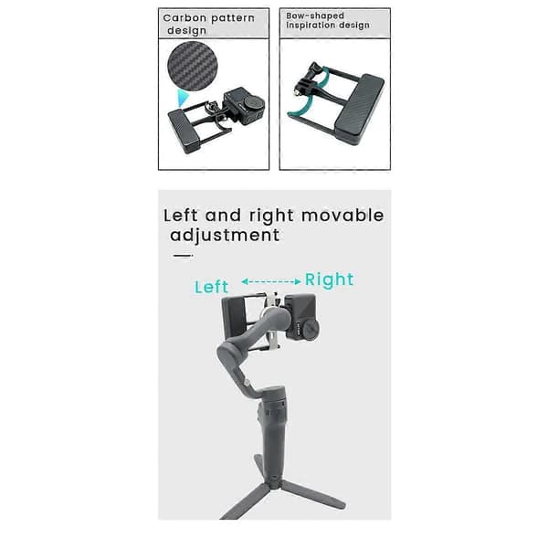 Handhållen Gimbal Adapter Switch Mount Adapter för Mobile 6/5 Kamera för 4/3 till Action 4 Adapter