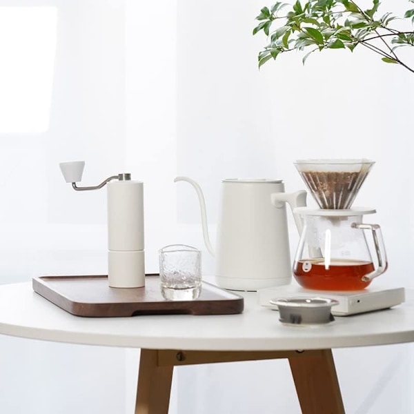 Manuell Kaffeekvern med 25g Kapasitet, CNC Rustfritt Stål Konisk Kvern, Intern Justerbar Innstilling, Dobbel Lagring, Fransk Presse Kaffe for Håndkvern Gave