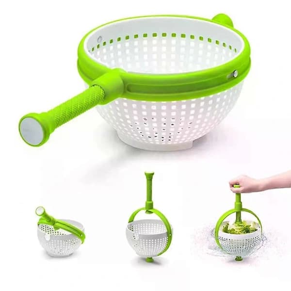 Salad Spinner, Foldable Handle Sieve, Vegetable Drainer, Kitchen Accessory