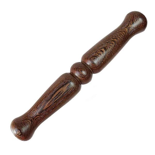 1 st Tai Chi Ruler Massivt Trä Tai Chi Stick Kungfu Träningsutrustning (kaffe)