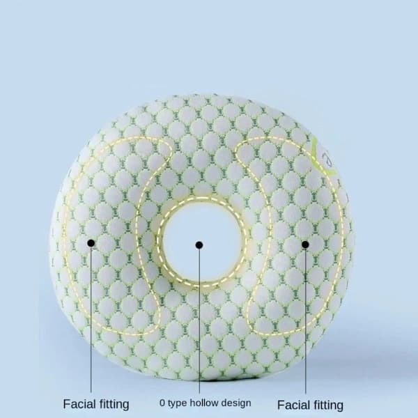 Ørepiercingpude, bambusfiber med kølende effekt, lyserød farve.