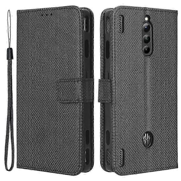For ZTE nubia Red Magic 8 Pro+ 5G / Red Magic 8 Pro 5G Diamond Texture PU Leather Stand Protective Case Flip Wallet Phone Case