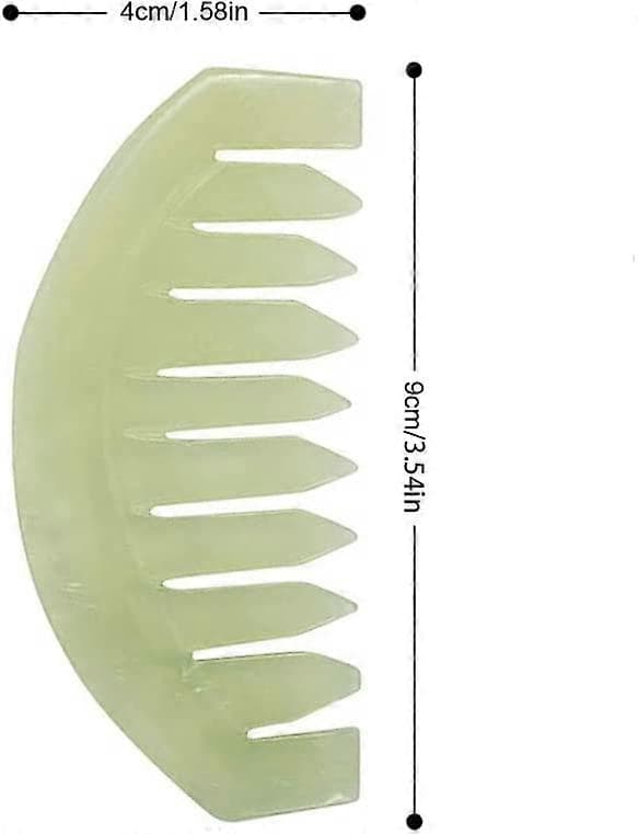 Jade Sten Massagekam Traditionel Naturlig Jade Massager Akupunktur Hovedterapi Triggerpunktsbehandling