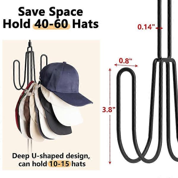 Hattehylde til garderobe, hatorganisator i rustfrit stål, hattehylder