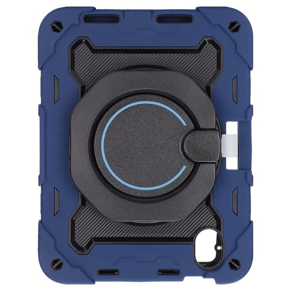 Tablet Case for IOS Tablet 2021 Mini 6 8.3 inch Gen 6 Shockproof Protective Case with 360° Rotating Stand Pen Holder Navy Blue