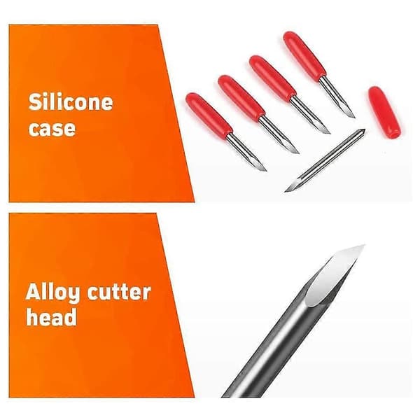 30/45/60 Degree Vinyl Cutter Blades, 50pcs Tungsten Steel Cutting Blades for Cutting Plotter