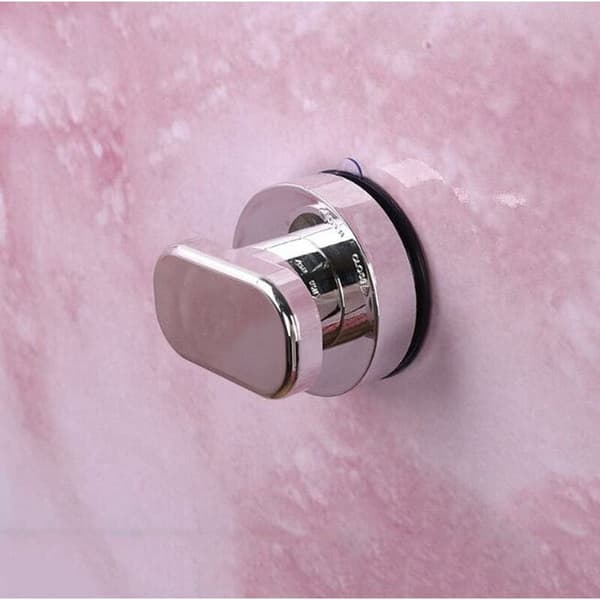Strong Sticky Suction Cup Glass Door Window Handle Kitchen Refrigerator Drawer Cabinet Pull Bathroom Wall Rail Shower Rail Suction Cup (Silver)