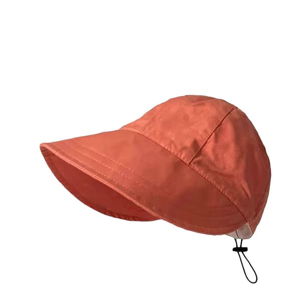 New Upgraded Women's Sun Hat Summer Sun Protection Hat Wide Brim Sun Hat Drawstring Adjustable Foldable Orange orange
